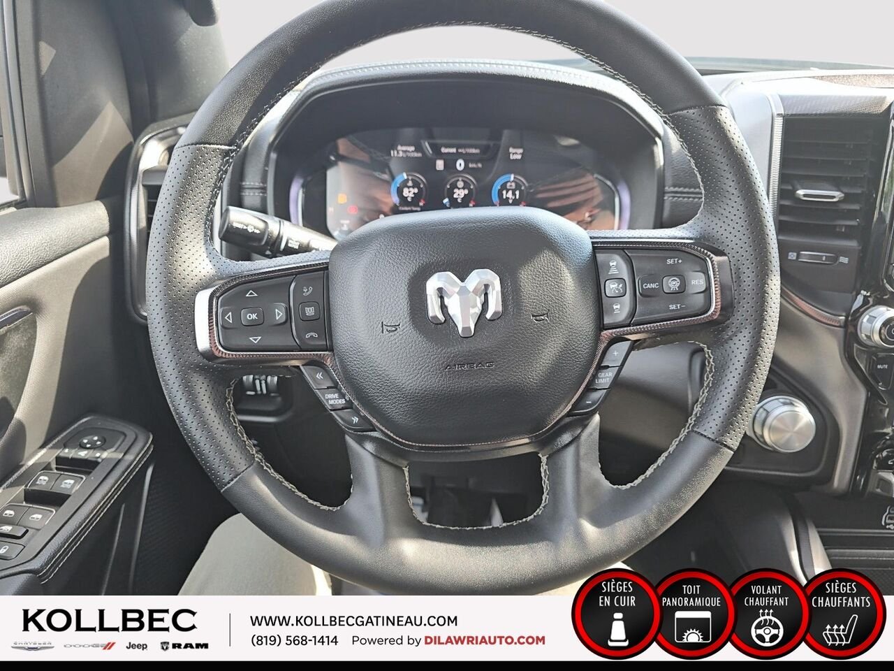 RAM 1500 SPORT Sport Crewcab 4x4 2025 Noir Ottawa & Gatineau - photo #8