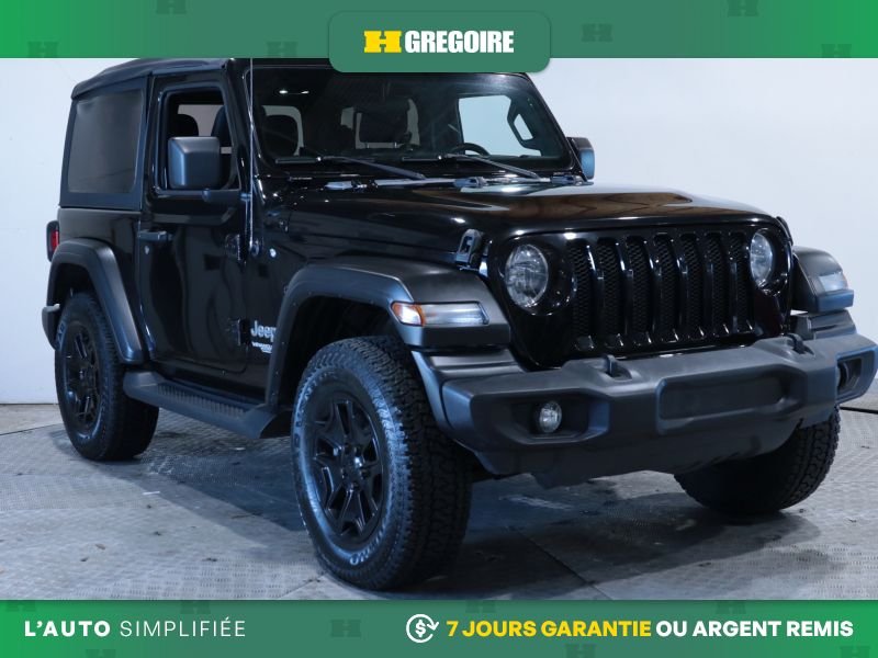 Jeep Wrangler 822458 | Sport 4x4 MANUELLE MAGS CAM RECULE 2019 Noir Laval - photo #0