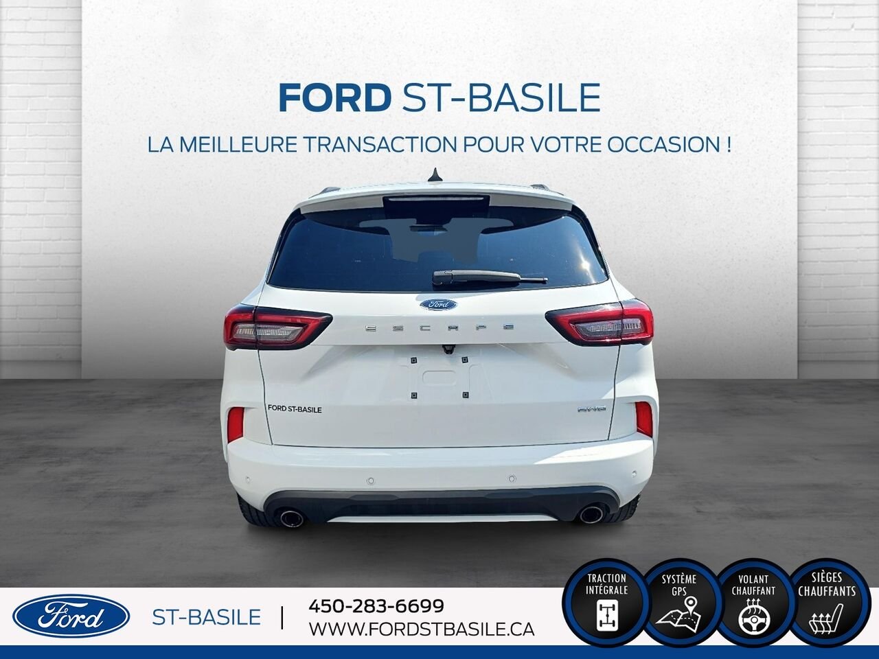 2023 Ford Escape White Saint-Basile-le-Grand - photo #6