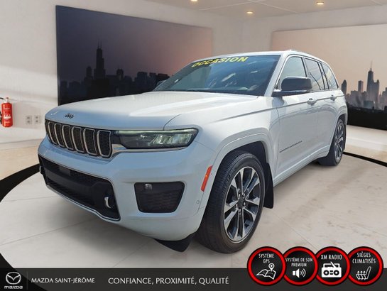 Jeep Grand Cherokee Overland | TOIT PANORAMIQUE | CUIR | 4X4 | 2023 Blanc