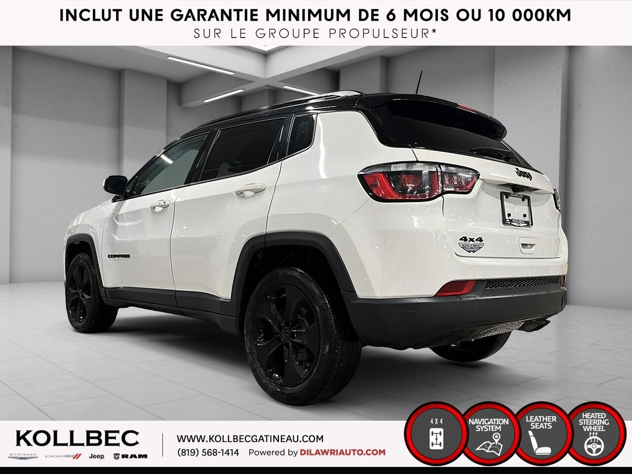 Jeep Compass NORTH AWD 2020 Blanc Ottawa & Gatineau - photo #16