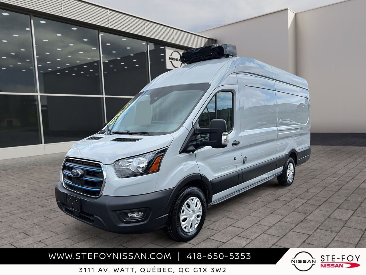 2022 Ford E-Transit Toit surélevé White Ste-Foy - photo #0