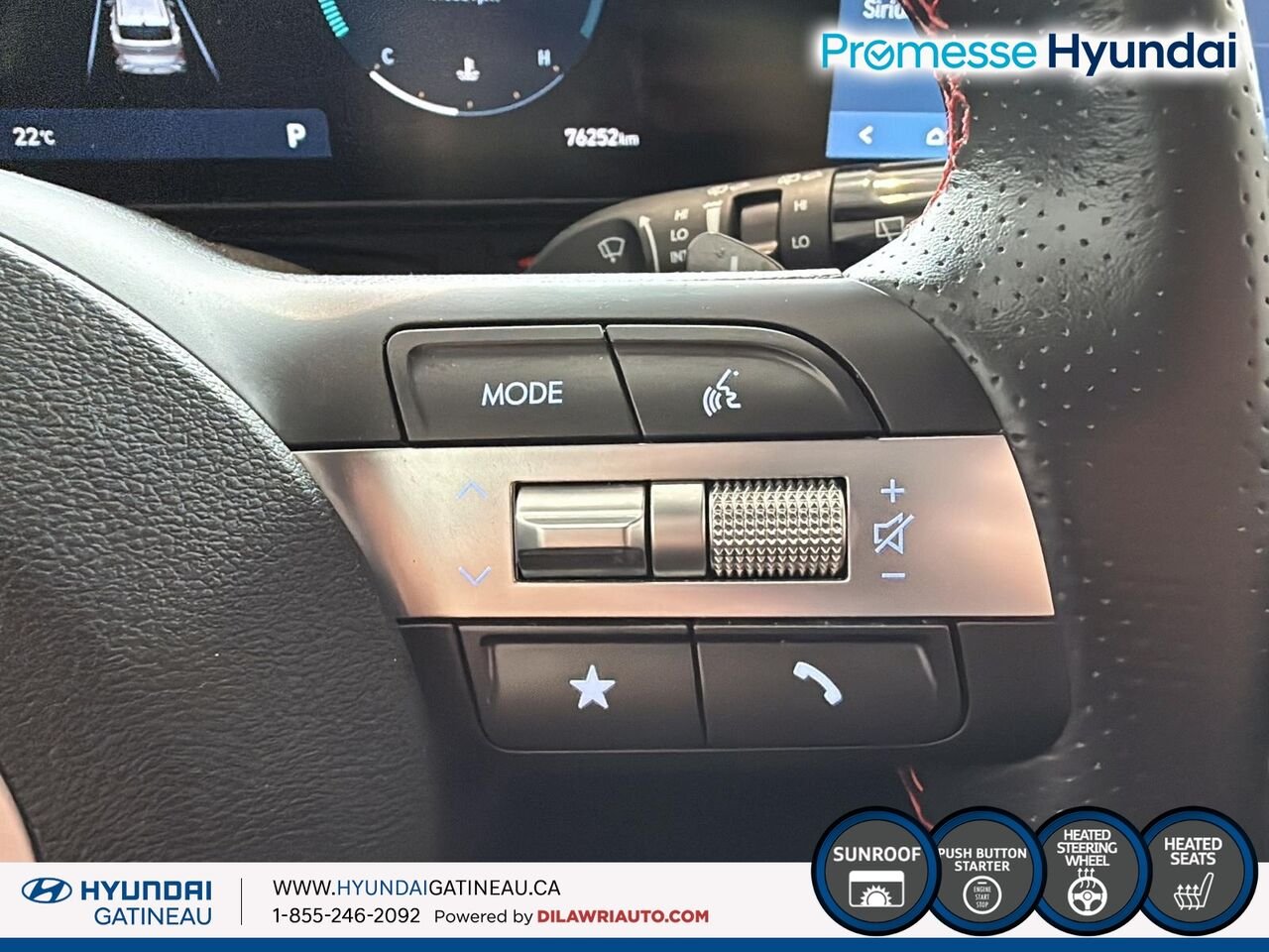 2024 Hyundai Kona 1.6T N Line ***awd , cuir, toit ouvrant, *** White Ottawa & Gatineau - photo #11