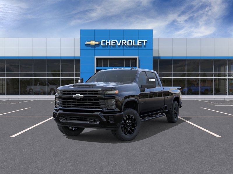 2026 CHEVROLET Silverado 2500HD K2500 HD SILVERADO CREW CAB CUSTOM L/BOX (1CX) BLACK Rivière-du-Loup - photo #0