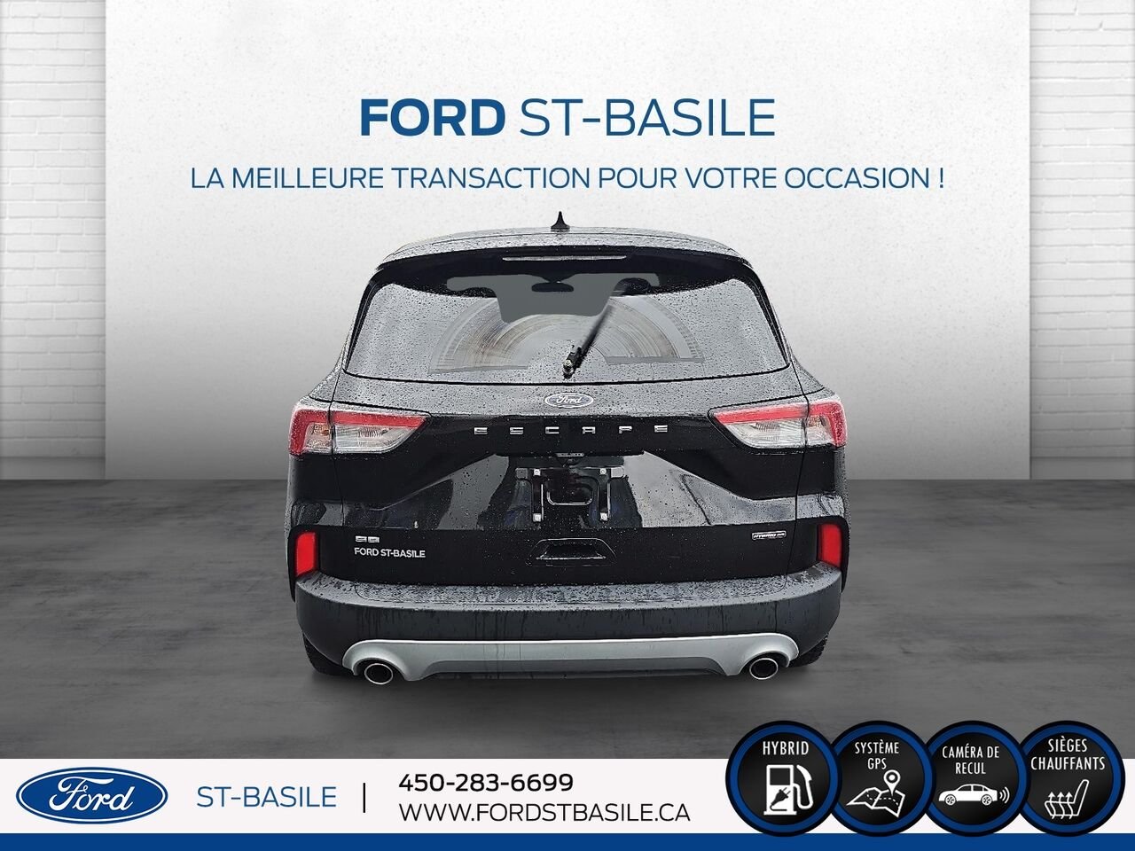 2022 Ford Escape Black Saint-Basile-le-Grand - photo #6