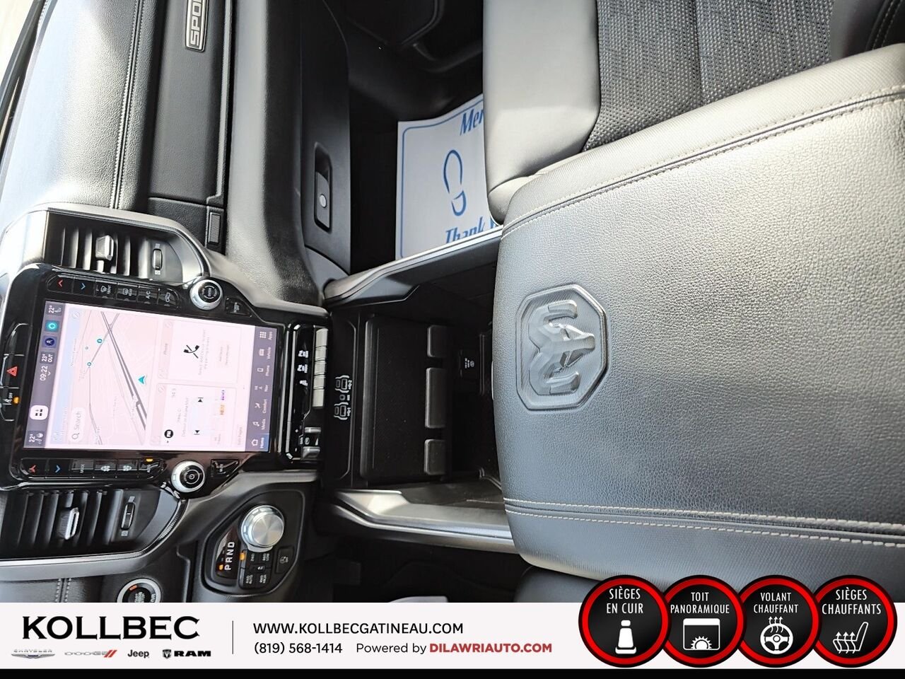 RAM 1500 SPORT Sport Crewcab 4x4 2025 Noir Ottawa & Gatineau - photo #2